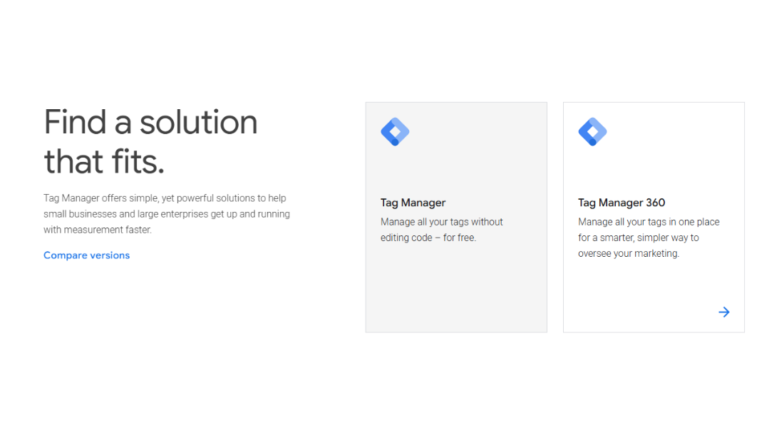 Google Tag Manager features