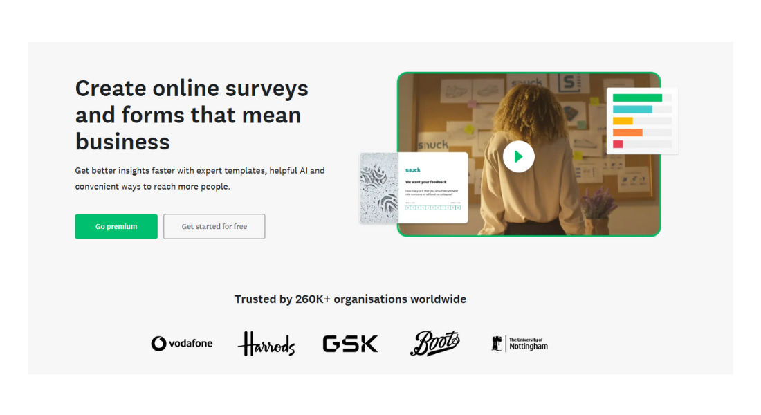 Survey Monkey features