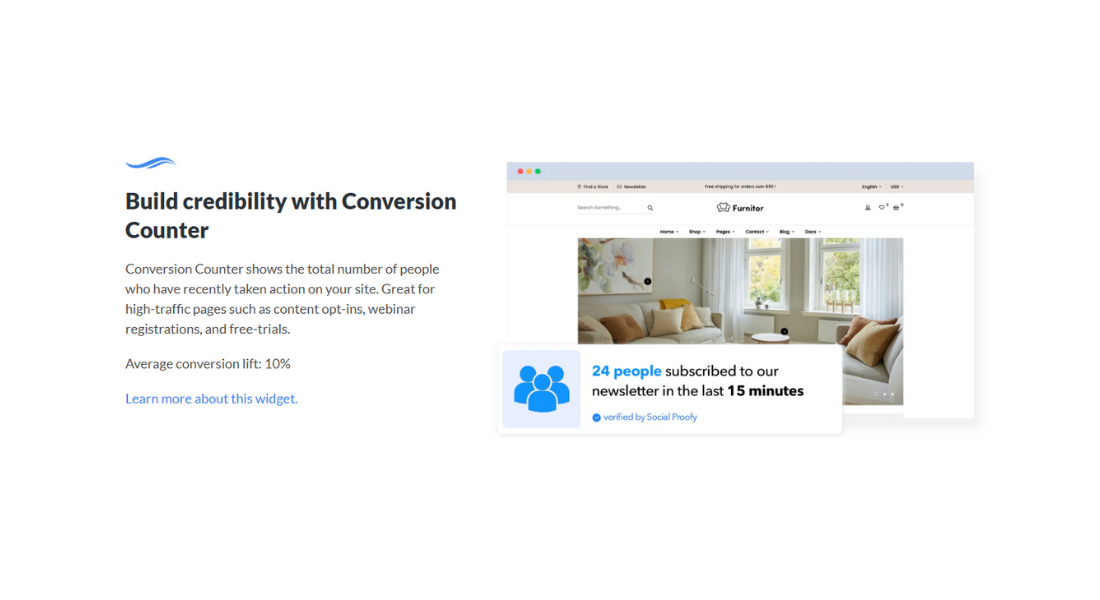 SocialProofy features