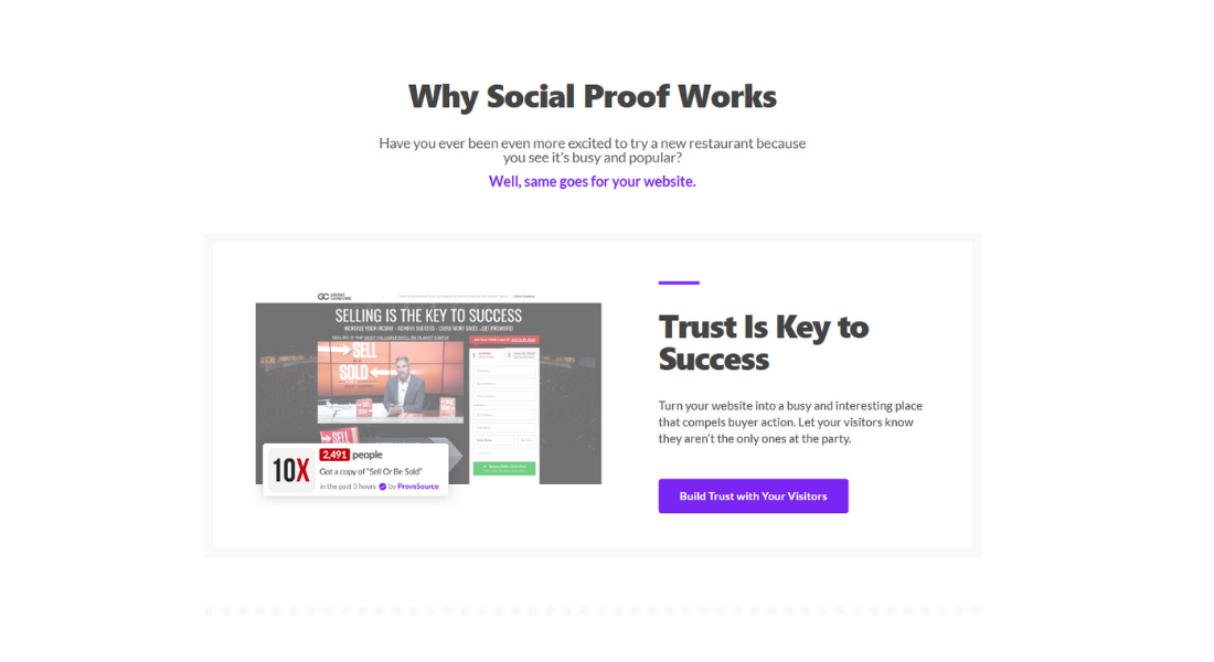 ProveSource features