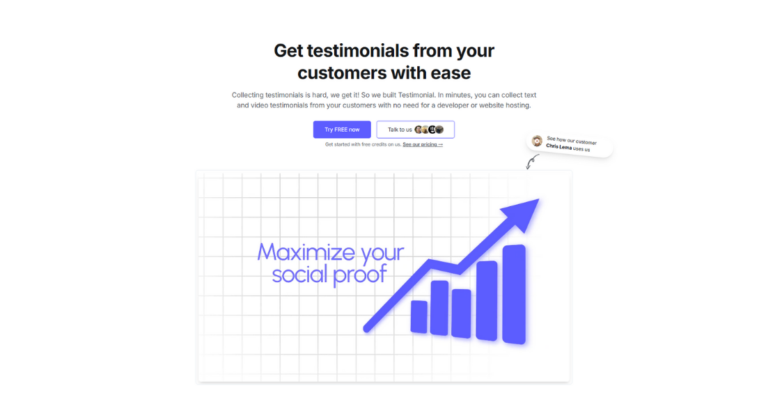 Testimonial features