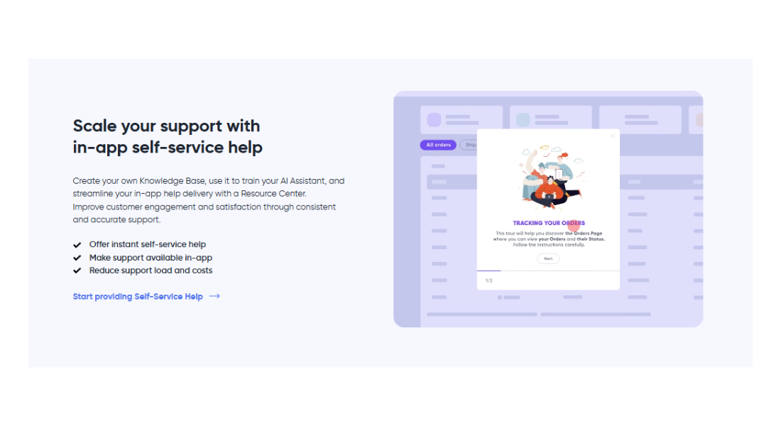 Userguiding features