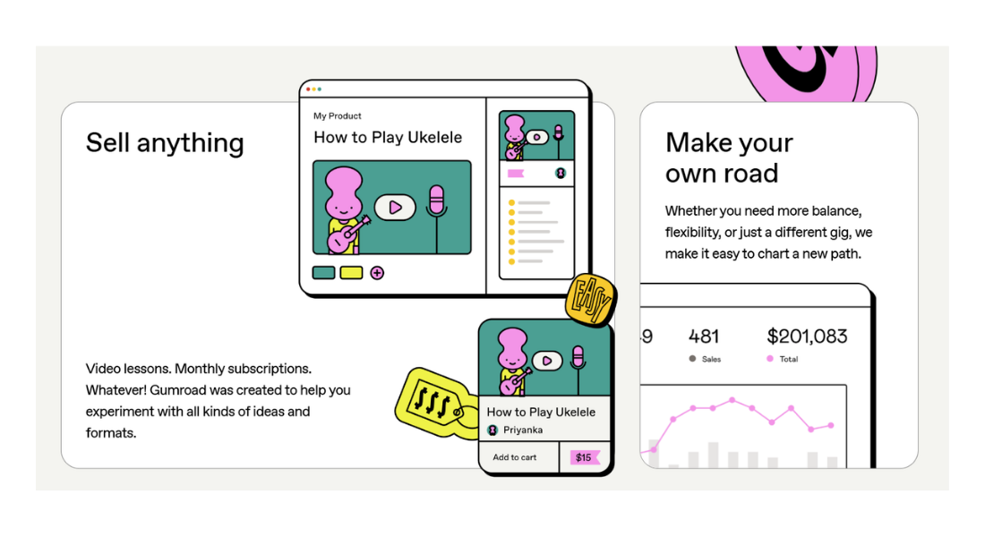 Gumroad features