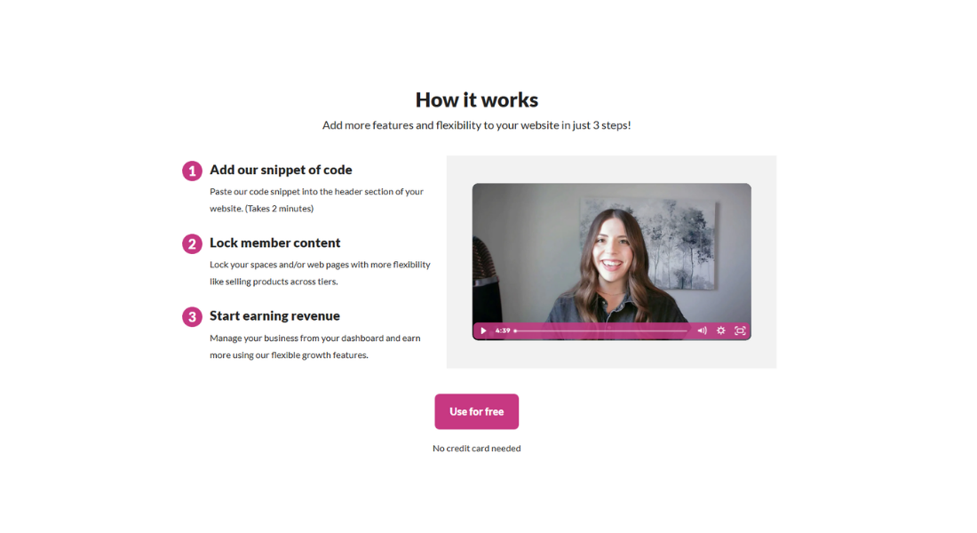 MemberSpace features