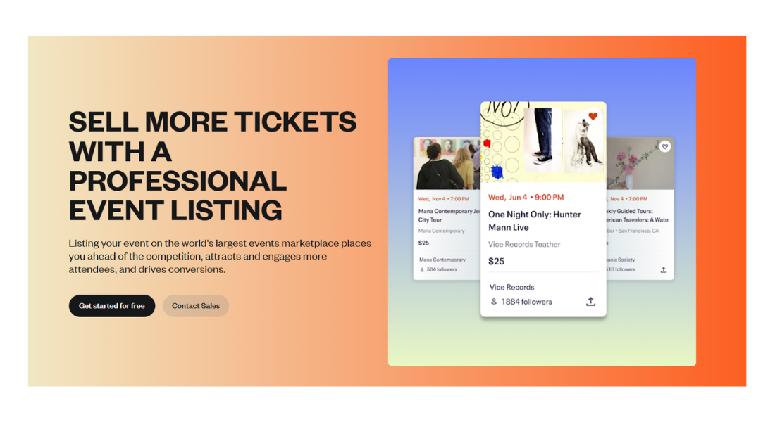 EventBrite features