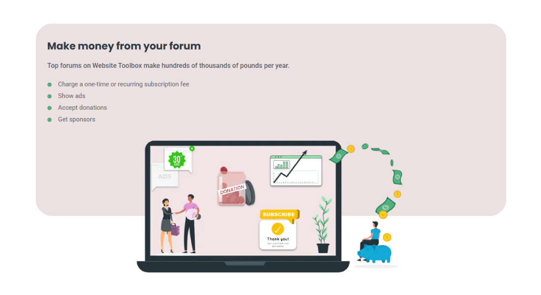 Website Toolbox features