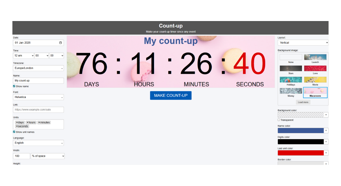 TickCounter features