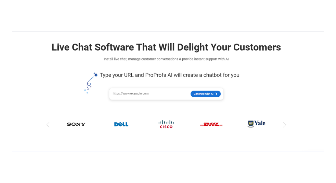 ProProfs Live features