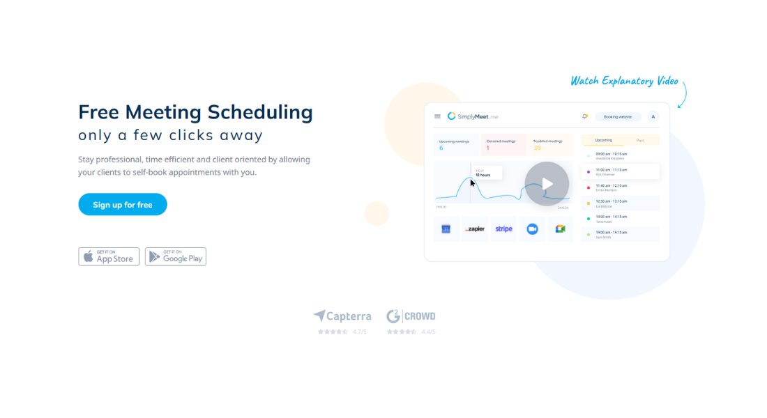 SimplyMeetMe features
