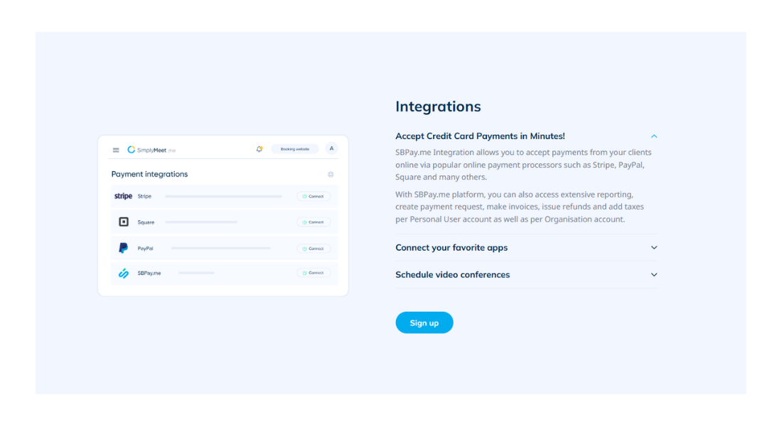 SimplyMeetMe features