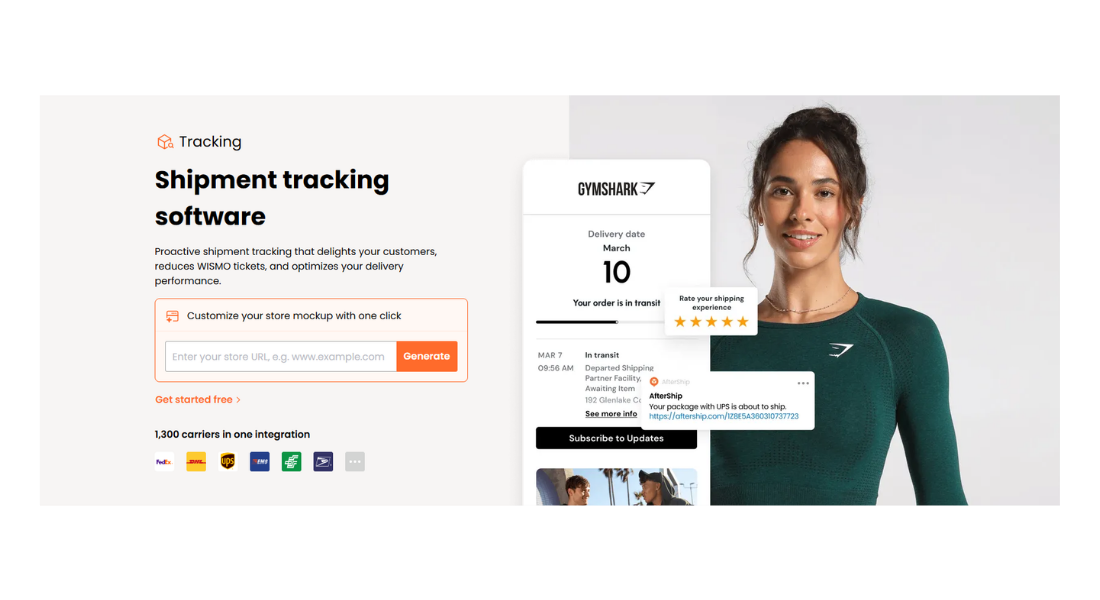 AfterShip tracking features