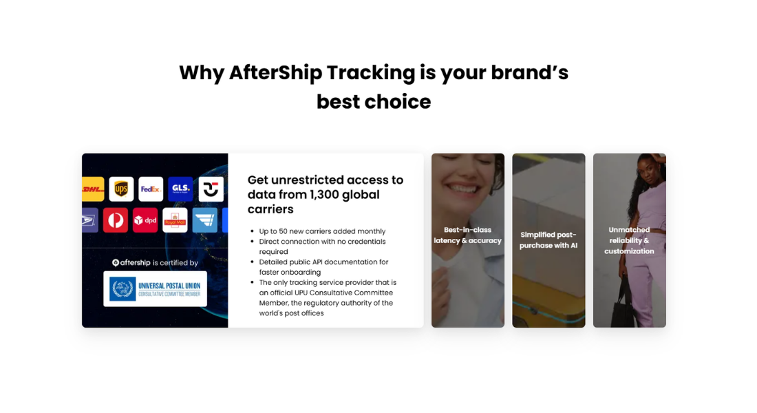 AfterShip tracking features