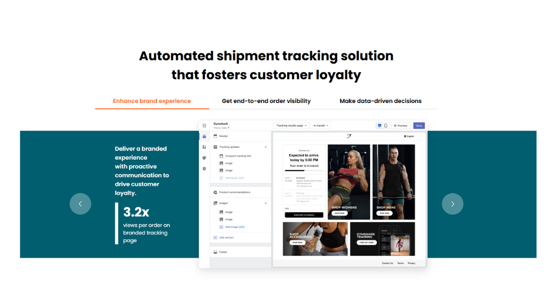 AfterShip tracking features