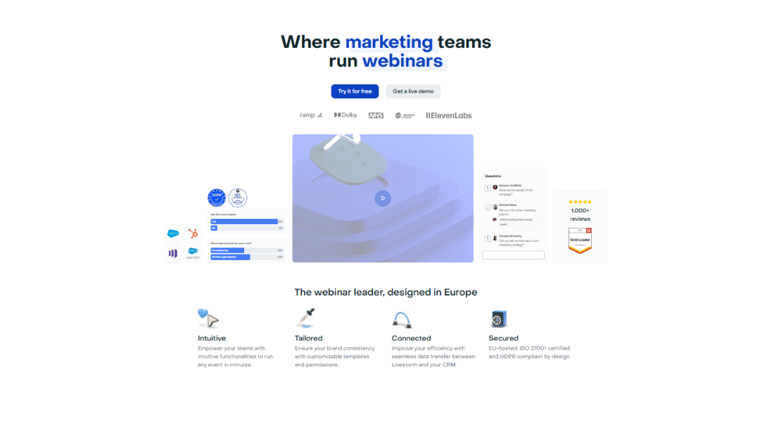 Livestorm features