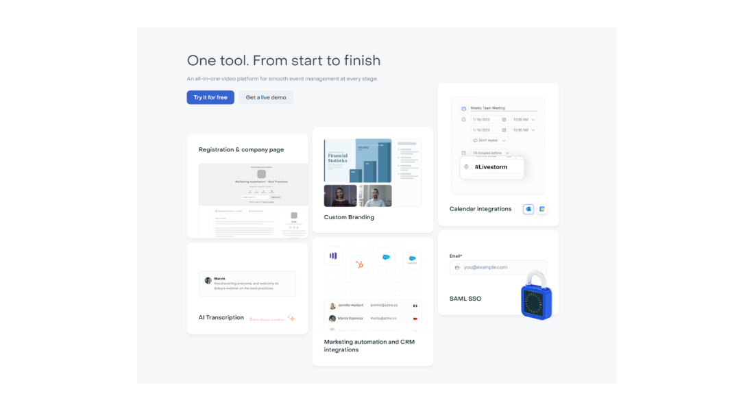 Livestorm features