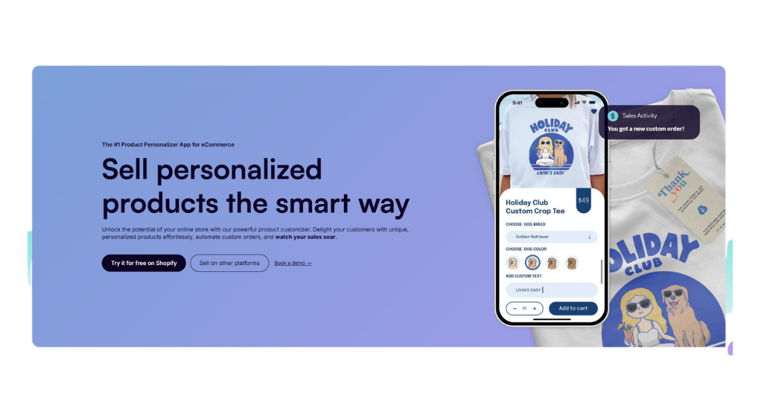 Customily features