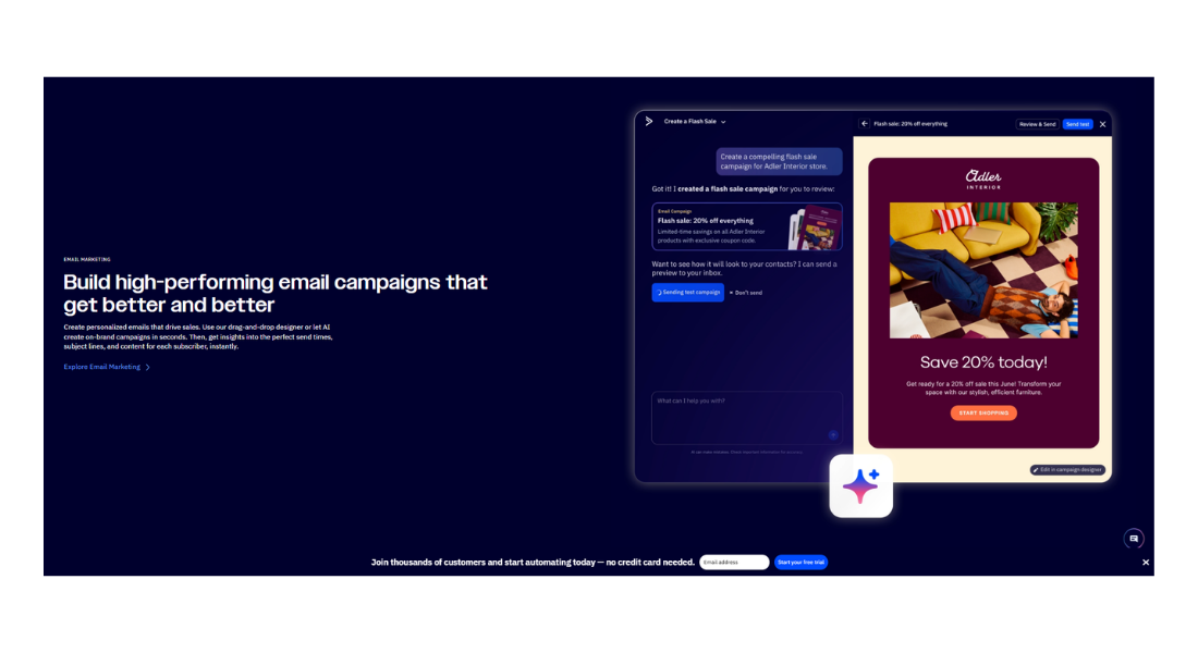 ActiveCampaign features