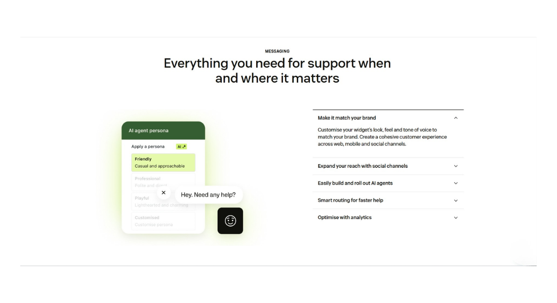 Zendesk features